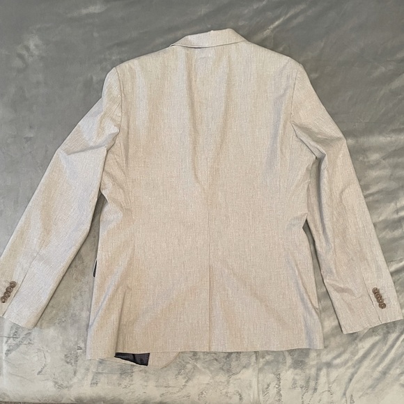 Banana Republic Mens 42R Tailored Slim Fit Gray 2 Button Sport Coat/Blazer - Picture 4 of 7